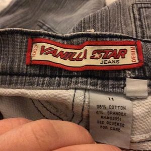 Vanilla star cool denim jeans mini skirt